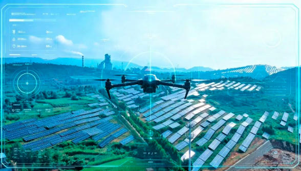 登封宏昌山地光伏引入大疆机场3+M4TD智能巡检