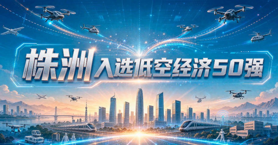株洲入选低空经济50强，排名跃升6位至第30位(图1)